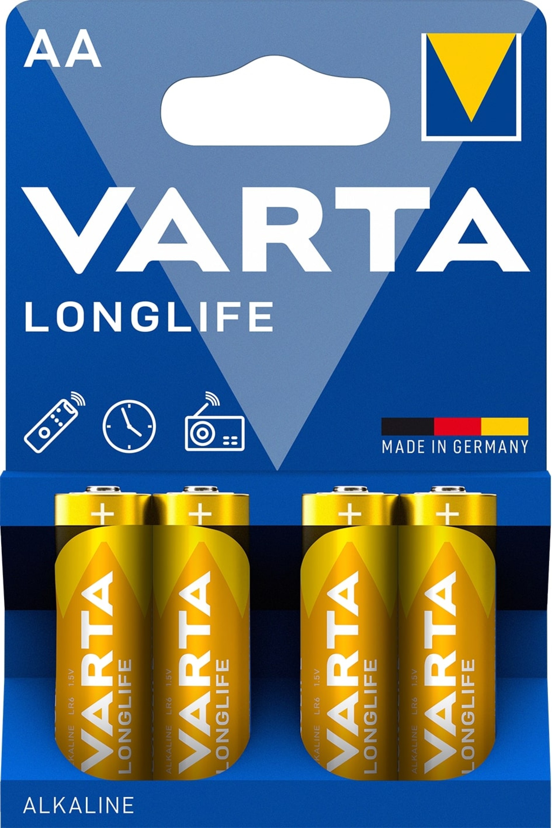 Varta Longlife AA Pack of 4